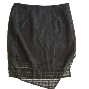 Dolce Vita Black Lace Mini Skirt